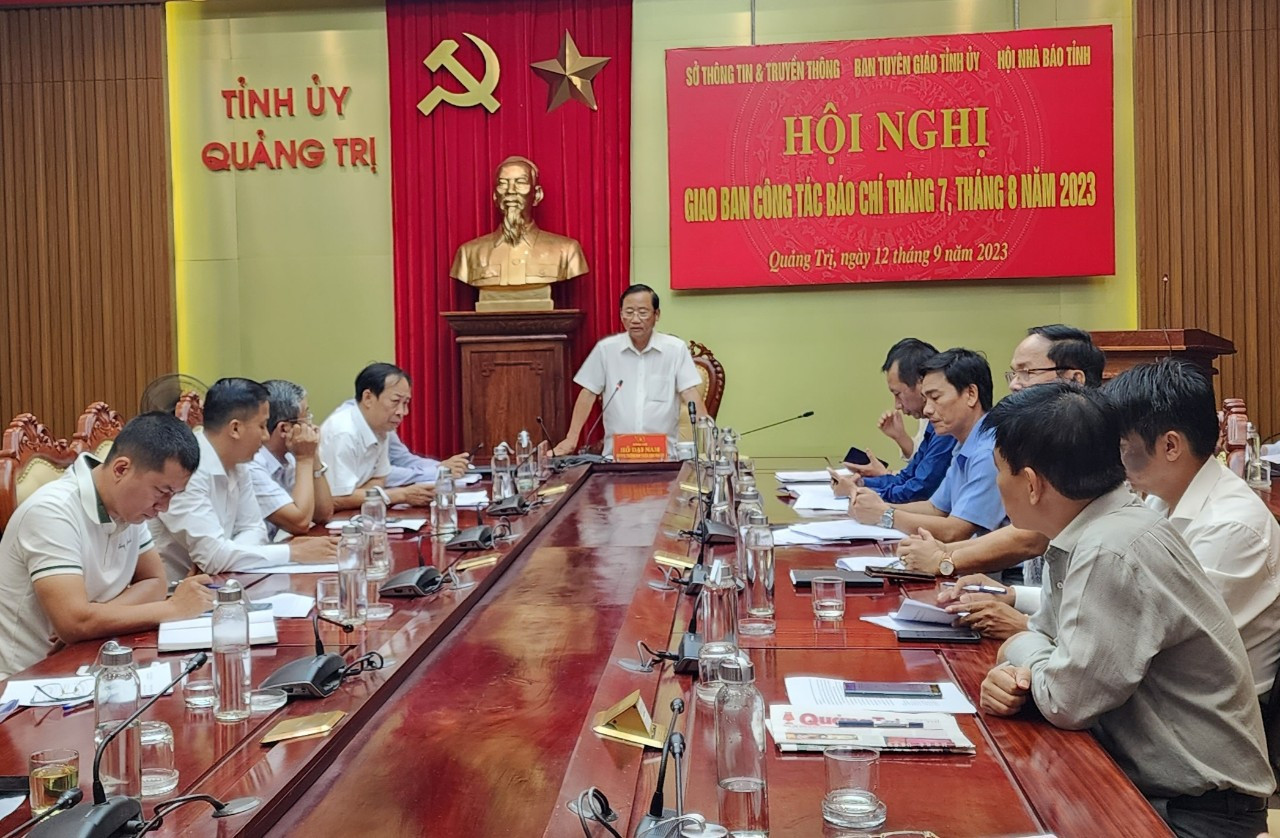 Trưởng ban Tuy&ecirc;n gi&aacute;o Tỉnh ủy Hồ Đại Nam ph&aacute;t biểu chỉ đạo tại cuộc họp