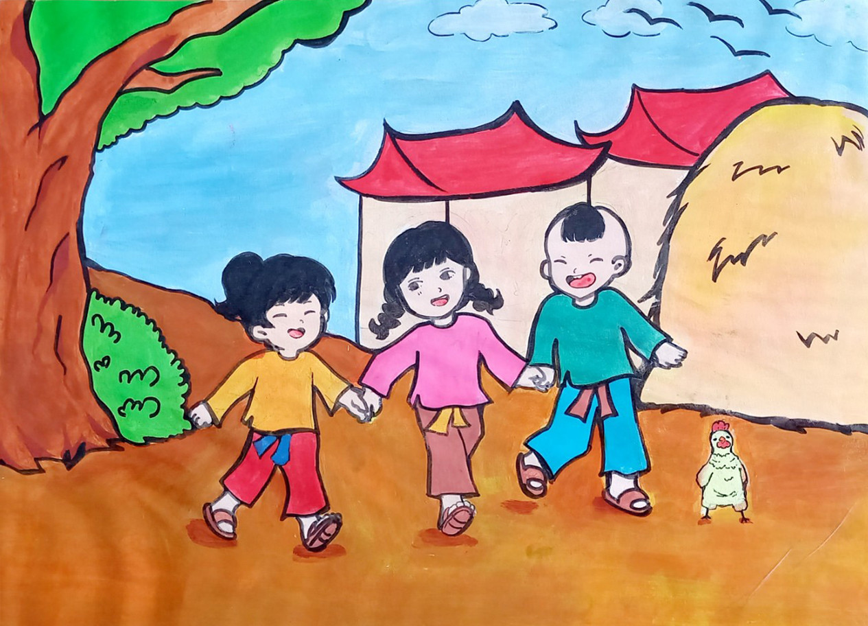 T&aacute;c phẩm: Tr&ograve; chơi &ldquo;Dung dăng dung dẻ&rdquo; của bạn Mai L&acirc;m 8A (Trường THCS Nguyễn Tr&atilde;i)