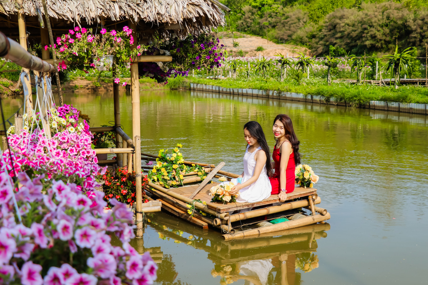 Tiểu cảnh tại Khe Sanh Valley Farm đang được du kh&aacute;ch th&iacute;ch th&uacute; đến trải nghiệm - Ảnh Thi&ecirc;n Sơn