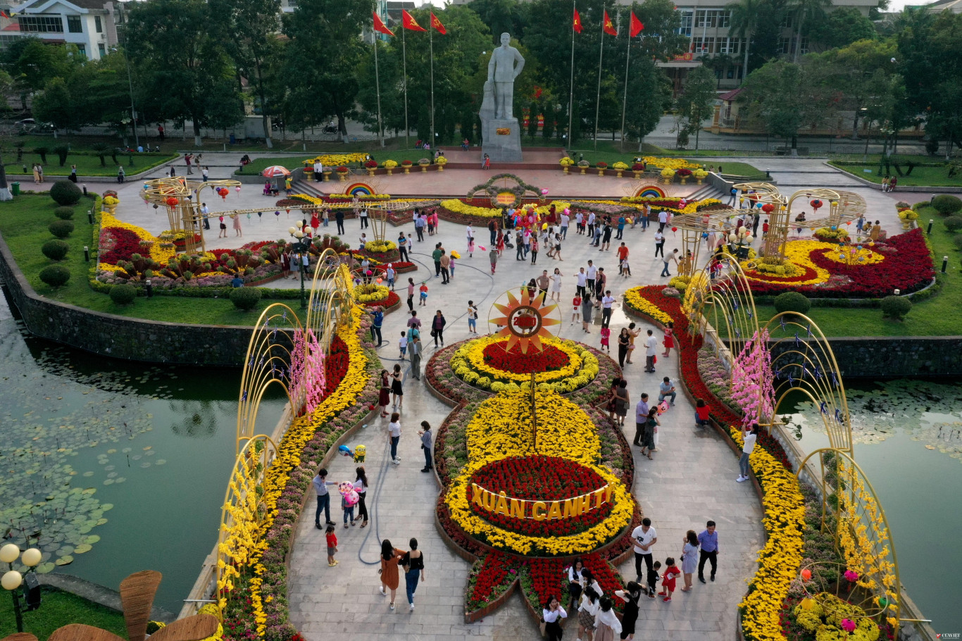 C&ocirc;ng vi&ecirc;n L&ecirc; Duẩn, Tp.Đ&ocirc;ng H&agrave; xu&acirc;n Canh T&yacute; - Ảnh: Trịnh Ho&agrave;ng T&acirc;n