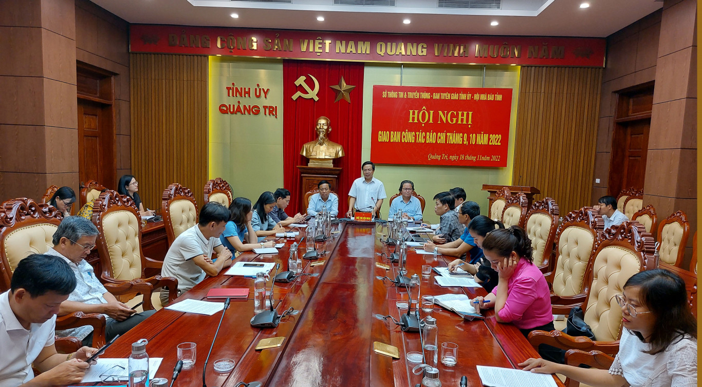 Trưởng Ban Thường trực Ban Tuy&ecirc;n gi&aacute;o Tỉnh ủy V&otilde; Th&aacute;i Phong kết luận hội nghị