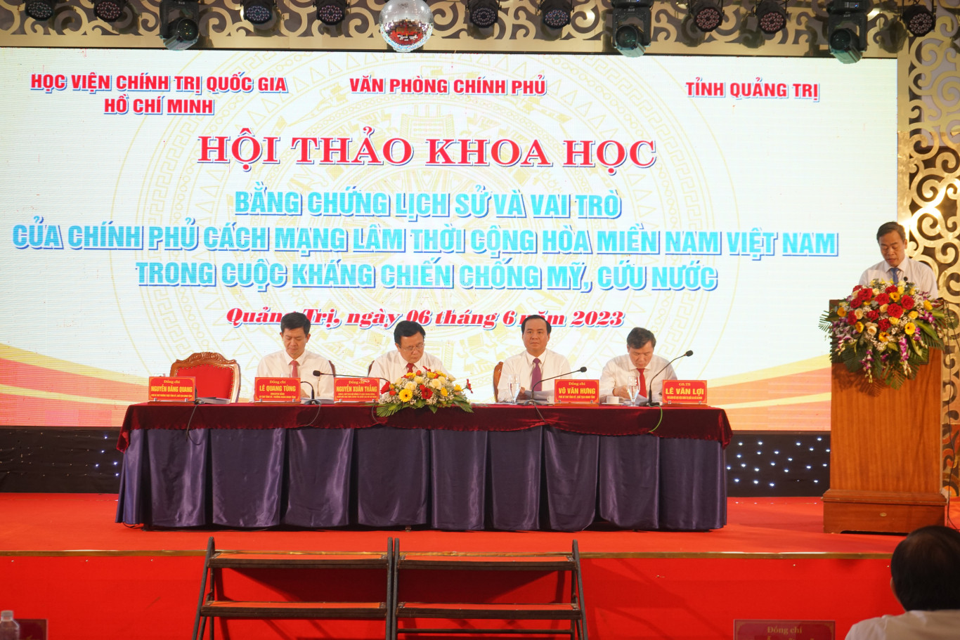 Đ&ograve;ng ch&iacute; Nguyễn Đăng Quang, ph&aacute;t biểu tại Hội thảo: Ảnh - L.T