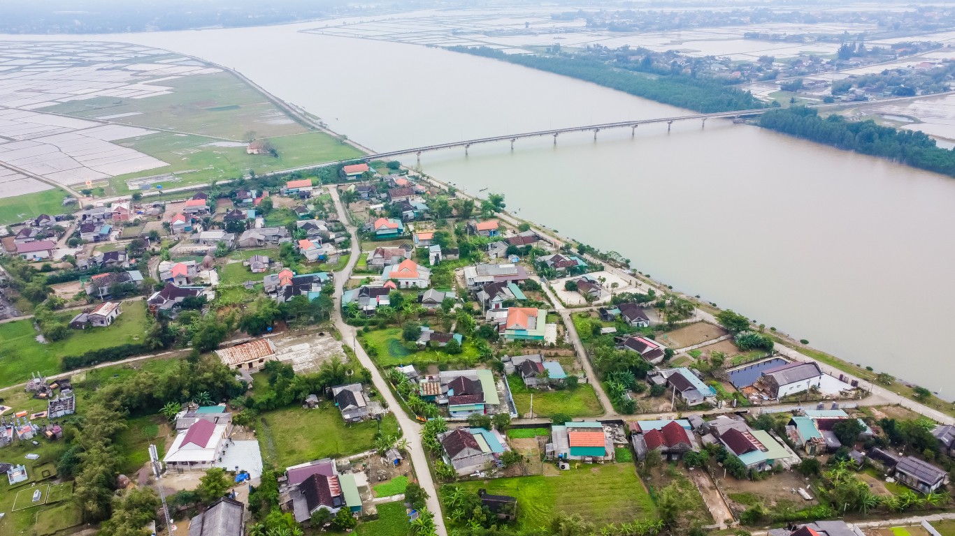 Cù lao Bắc Phước nhìn từ trên cao - Ảnh: Y.M.S